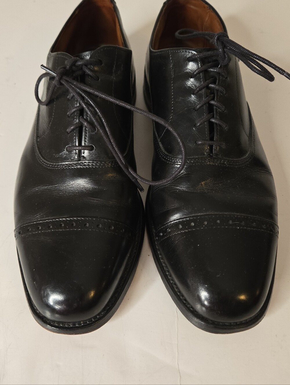 Allen Edmonds Byron Black Cap-toe Oxford Dress Shoe Size 9 1/2 C